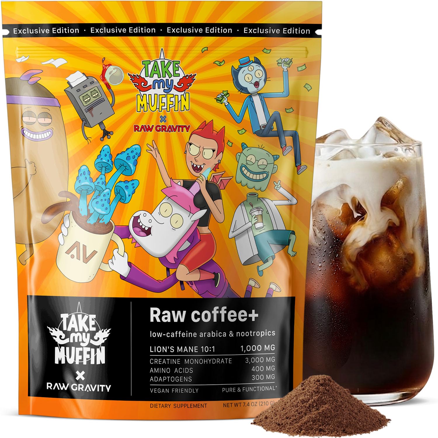 Take My Muffin Raw Coffee+ product bag